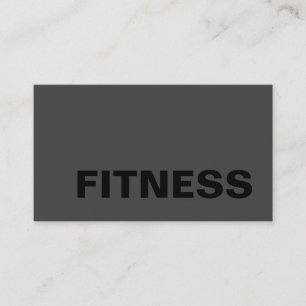Pas trendy grijze fitness sport visitekaartje aan