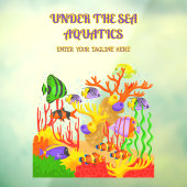 Pas Tropical Fish Aquarium Winkel Groot Front Aan Raamsticker (Vel 3)