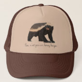 Pas Un Honey Badger Trucker Hat Pet (Voorkant)