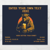 Pas Urban Beer Drink een bierdetail aan Bier Etiket (Enkel label)