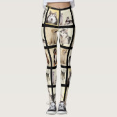 Pas uw 10 fotosjabloon Huisdieren Hond Leggings (Voorkant)