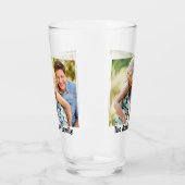 Pas uw 2 foto's aan | Aangepaste naam | Tekst afdr Glas (Links)