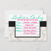 Pas uw aan uitnodigen kaart (Achterkant)