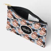 Pas uw aangepaste twee fotopatroon Monogram aan Etui (Open)