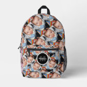 Pas uw aangepaste vijf fotopatroon Monogram aan Bedrukte Rugzak (Voorkant)