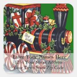 Pas uw Achtergrond het Etiket van het Adres van Ke