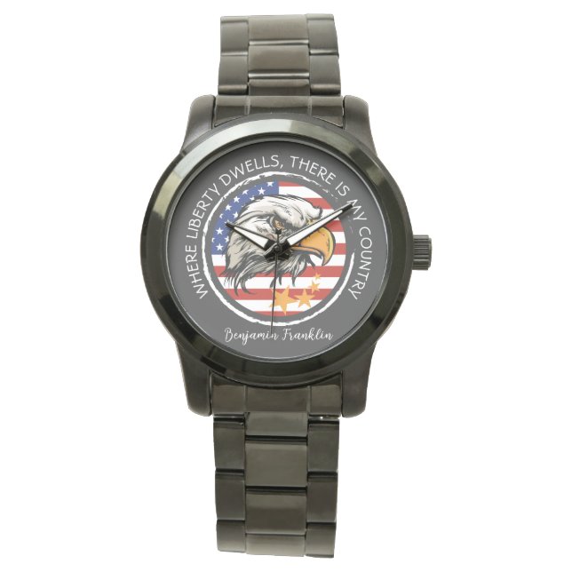 Pas uw Amerikaans Eagle-ontwerp aan Horloge (Voorkant)