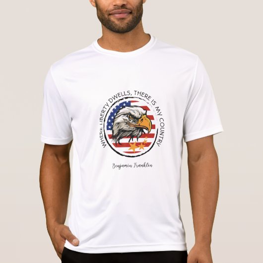 Pas uw Amerikaans Eagle-ontwerp aan T-shirt (Voorkant)