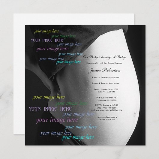 Pas uw Baby-bom aan, aangepast tijdschrift Kaart (Voorkant / Achterkant)