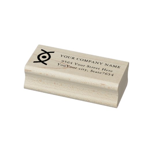 Pas uw bedrijfsmaatschappij aan rubberstempel (Stempel)