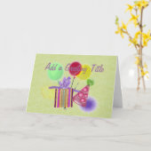 Pas uw Birthday Kaart aan (Gele Bloem)