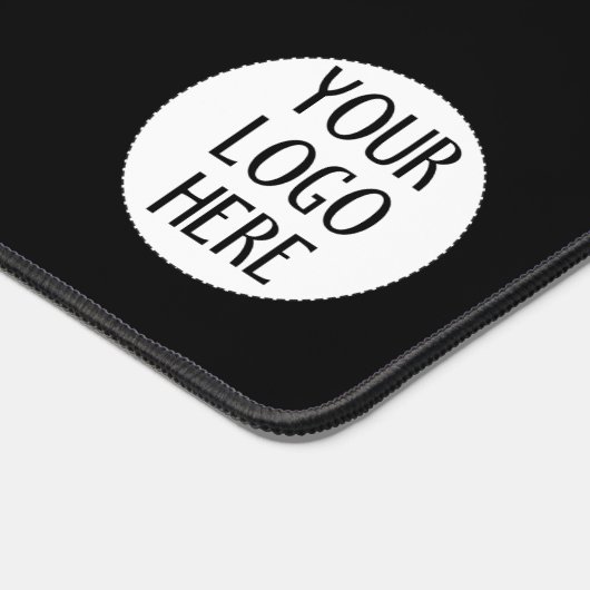 Pas uw Black White bedrijf logo slogan aan Bureaumat (Hoek)