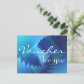 Pas uw bon aan met tekst, teken, afbeelding en rug briefkaart (Staand voorkant)