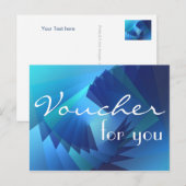 Pas uw bon aan met tekst, teken, afbeelding en rug briefkaart (Voorkant / Achterkant)