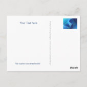 Pas uw bon aan met tekst, teken, afbeelding en rug briefkaart (Achterkant)