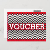 Pas uw bon aan met tekst, teken, afbeelding en rug briefkaart (Voorkant / Achterkant)