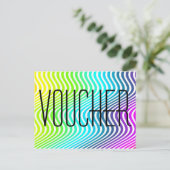 Pas uw bon aan met tekst, teken, afbeelding en rug briefkaart (Staand voorkant)