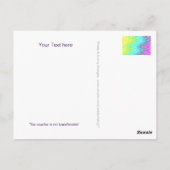 Pas uw bon aan met tekst, teken, afbeelding en rug briefkaart (Achterkant)