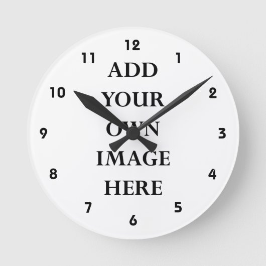 pas uw cijferklok aan ronde klok (Voorkant)