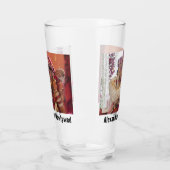 Pas uw eigen | 2 foto's | Aangepaste naam | Tekst Glas (Links)