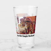 Pas uw eigen | 2 foto's | Aangepaste naam | Tekst Glas (Voorkant)