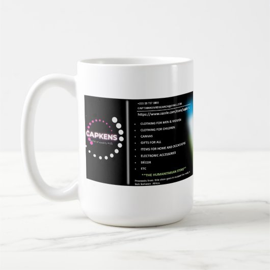 Pas uw eigen Afbeelding aan Koffiemok (Links)