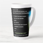 Pas uw eigen Afbeelding aan Latte Mok (Rechterhoek)