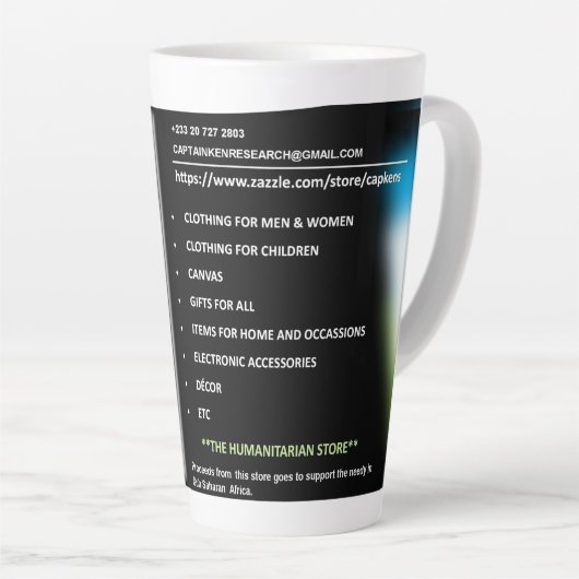 Pas uw eigen Afbeelding aan Latte Mok (Rechterhoek)