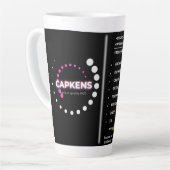 Pas uw eigen Afbeelding aan Latte Mok (Linkerhoek)