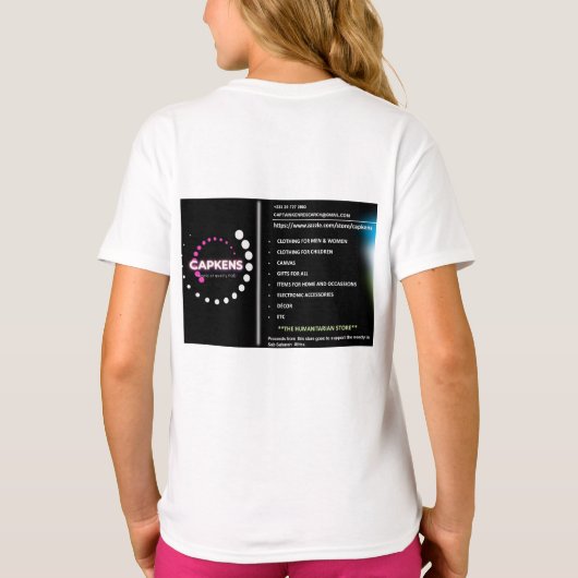 Pas uw eigen Afbeelding aan T-shirt (Achterkant)