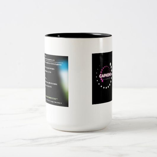 Pas uw eigen Afbeelding aan Tweekleurige Koffiemok (Center)