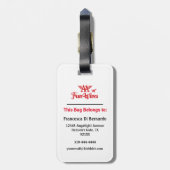 Pas uw eigen Bagagelabel A Pilot Wife Logo aan (Achterkant verticaal)