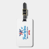 Pas uw eigen Bagagelabel aan als de Logo van de Wo (Voorkant verticaal)