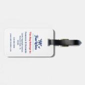 Pas uw eigen Bagagelabel aan als de Logo van de Wo (Achterkant horizontaal)