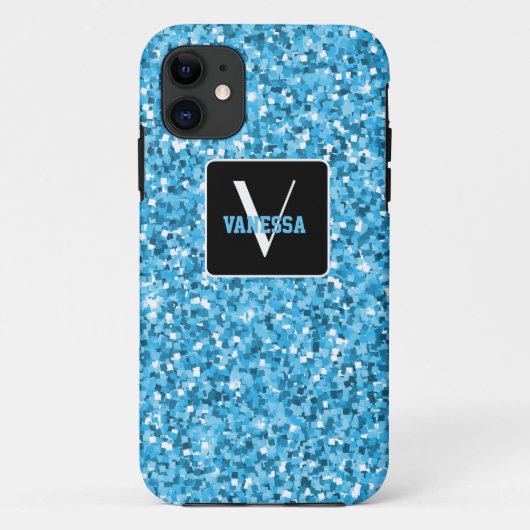Pas uw eigen blauw aan Case-Mate iPhone case (Achterkant)