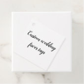 Pas uw eigen bruiloft aan bedankjes labels (In situ)