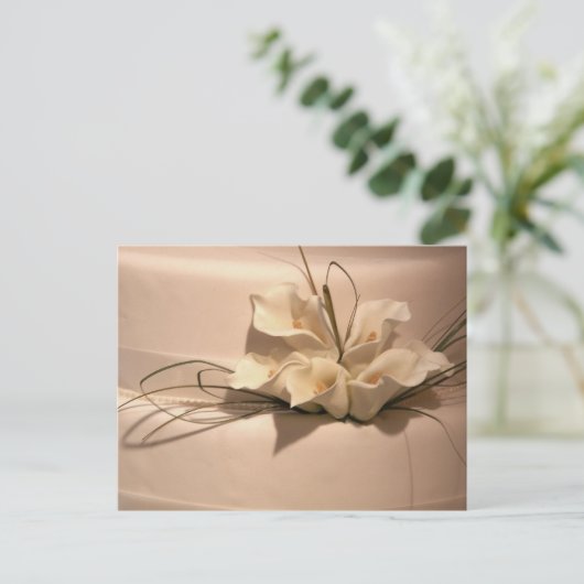 Pas uw eigen calla lelie aan briefkaart (Staand voorkant)