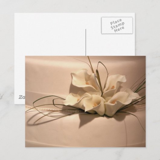 Pas uw eigen calla lelie aan briefkaart (Voorkant / Achterkant)