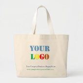 Pas uw eigen Canvas tas/bedrijfsleider aan - Geen Grote Tote Bag (Voorkant)