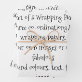 Pas uw eigen creaties aan en pas deze aan inpakpapier vel (In situ)