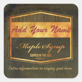 Pas uw Eigen etiket van de Syrup van het Tekstpane