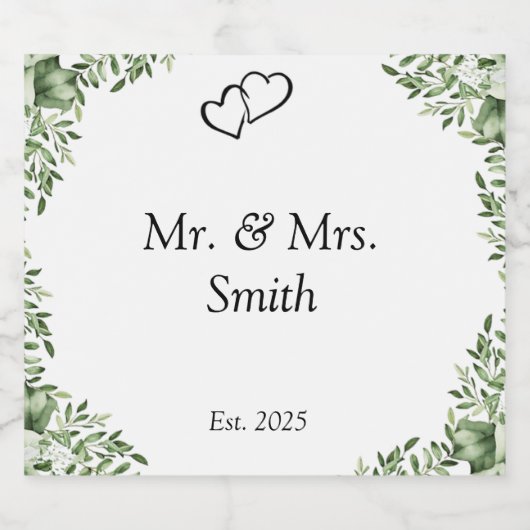 Pas uw eigen etiket van de wijnfles aan (Enkel label)