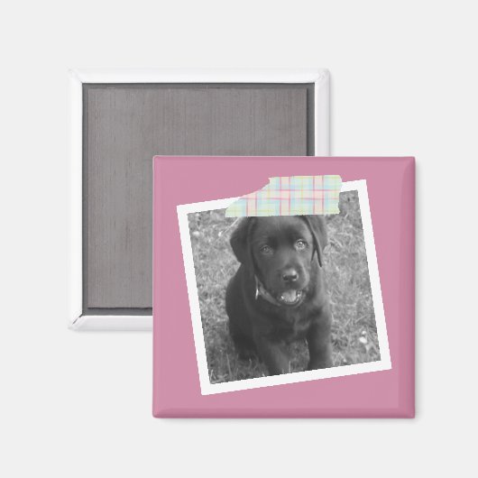 Pas uw eigen gepersonaliseerde foto aan magneet (Voorkant / Achterkant)