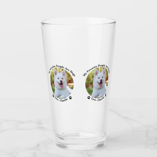 Pas uw eigen gepersonaliseerde foto en naam aan op glas (Voorkant)