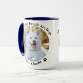 Pas uw eigen gepersonaliseerde foto en naam aan op mok (Voorkant links)