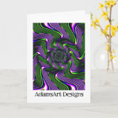 Pas uw eigen gevouwen Wenskaart aan en ontwerp dez Kaart (Gele Bloem)