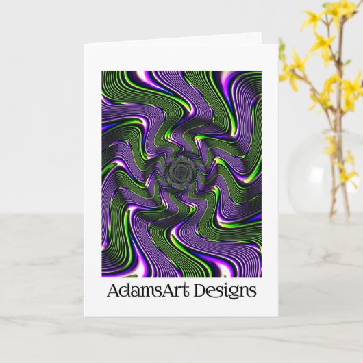 Pas uw eigen gevouwen Wenskaart aan en ontwerp dez Kaart (Gele Bloem)