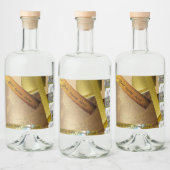 Pas uw eigen Gold Rum-reservaat aan Likeurfles Etiket (Flessen)