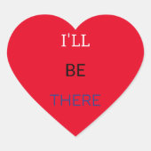 Pas uw eigen hart sticker (Voorkant)