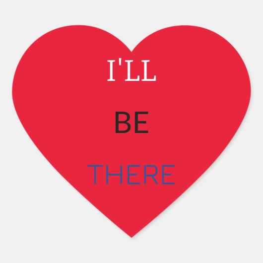 Pas uw eigen hart sticker (Voorkant)